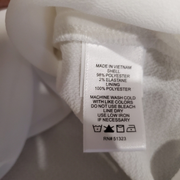 Cece White Tie Sleeve Top SZ XS - Picture 5 of 7